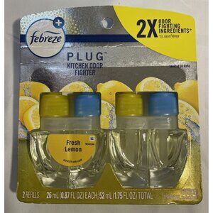 Febreze Kitchen Fade Defy Plug Air Freshener Fresh Lemon Scent
